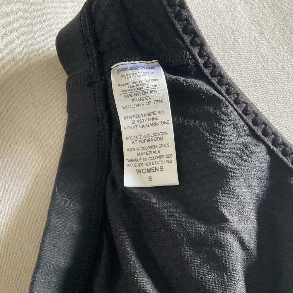 Black Cross Back Patagonia Sports Bra - Picture 4 of 5